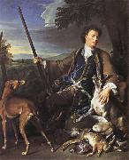 Francois Desportes Portrait of the Artist in Hunting Dress oil painting artist